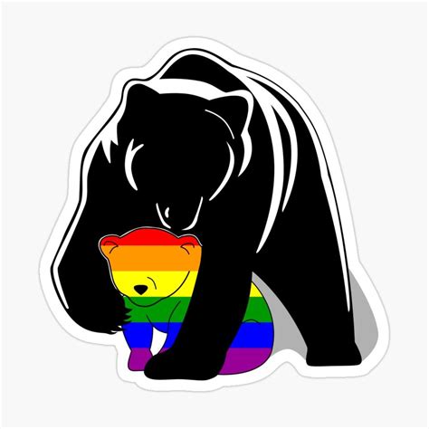 Gay Pride Mama Bear Wordless Sticker