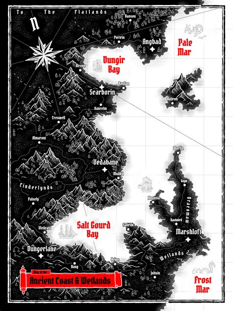 Map of the Ancient Coast & Wetlands | Inkarnate - Create Fantasy Maps ...