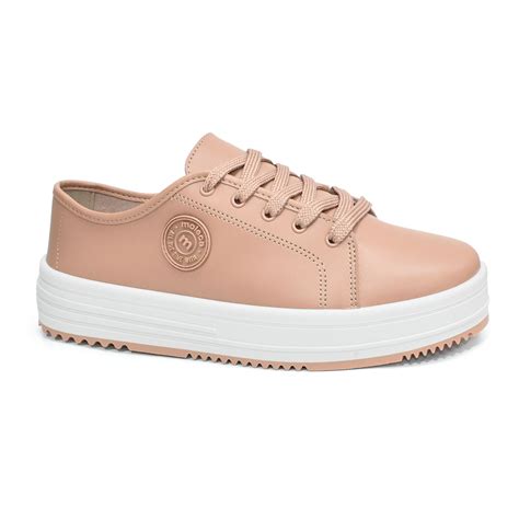 Tênis Moleca Casual Napa Feminino Nude GODIVA CALÇADOS