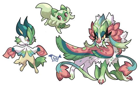 Fanart Sprigatito Fake Evolutions By Griffsnuff On Deviantart