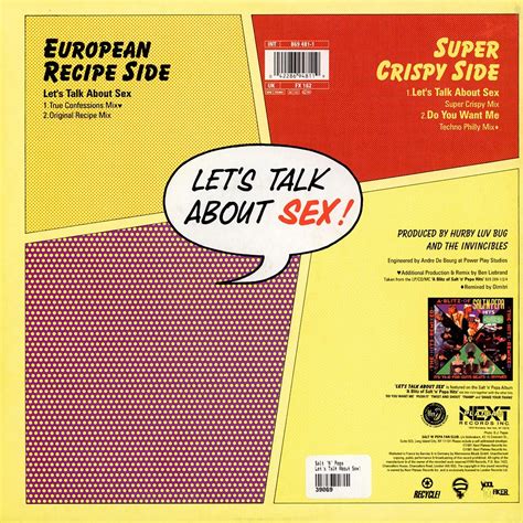 Salt N Pepa Let S Talk About Sex Vinyl 12 1991 EU Original HHV