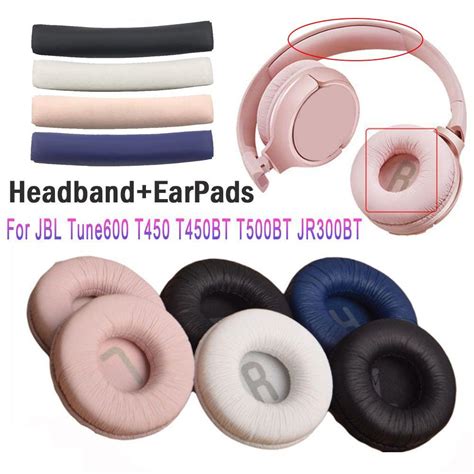 1 Pair Protein Leather Foam Headphone Headband Ear Pads Cushion Cover