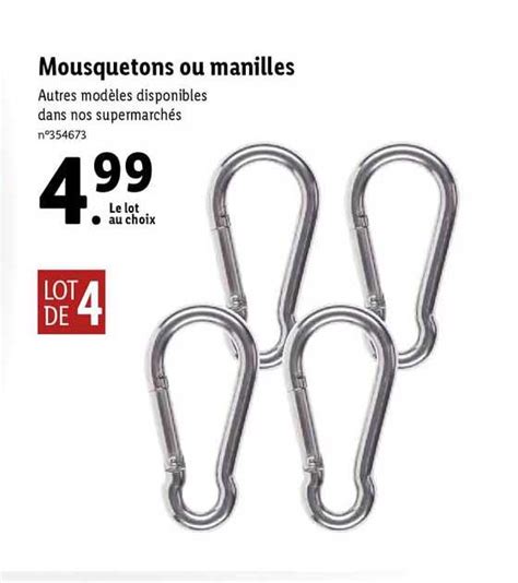 Promo Mousquetons Ou Manilles Chez Lidl ICatalogue Fr