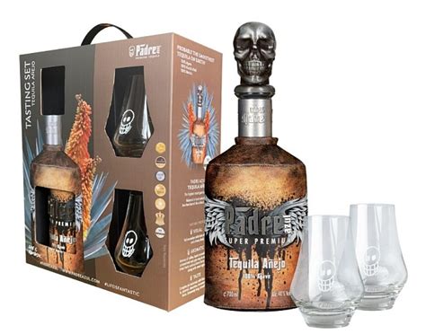 Текила Padre Azul Anejo 2 Glasses Падре Азул Аньехо 2 Бокала 700 мл