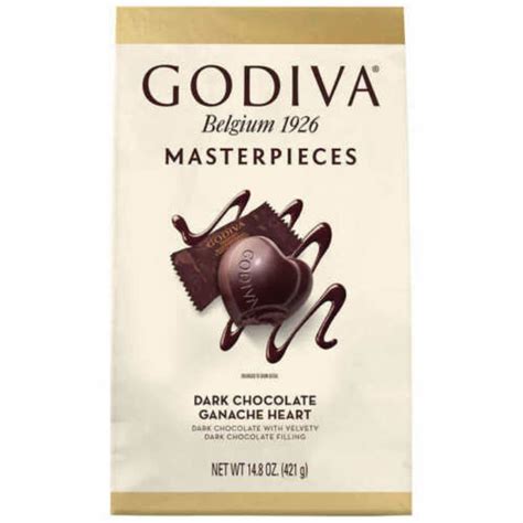 Godiva Dark Chocolate Ganache Hearts, 14.8 Oz