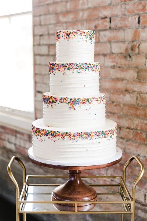 Tier Colorful Naked Wedding Cake Artofit