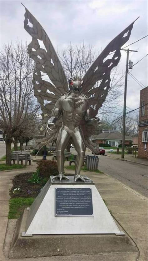 Mothman statue, Point Pleasant, West Virginia | West virginia, Statue