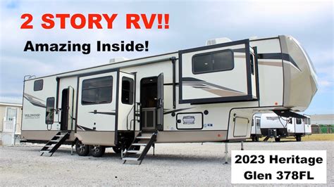 2 Story Fifth Wheel Rv 2023 Forest River Heritage Glen 378fl Youtube