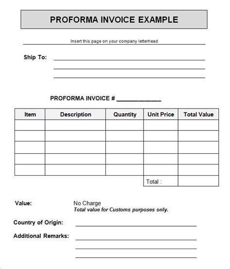 proforma invoice proforma invoice template word proforma images