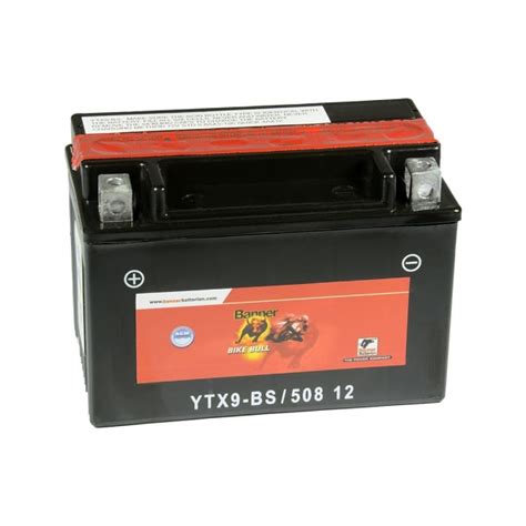 Batterie Moto BANNER YTX9 BS 12v 8ah Batterie4moto Fr