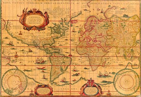 Ancient World Maps: World Map 17th Century