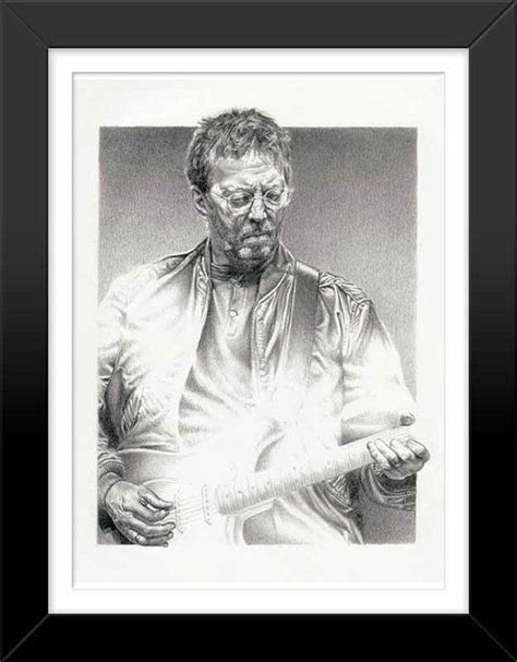 Eric Clapton Framed Original Sketch Art Poster Print By Innerwallz