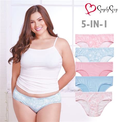 Simply Sexy Plus Size Panty Gwyn 5pcs Bikini Polyester Spandex NIW Lazada PH