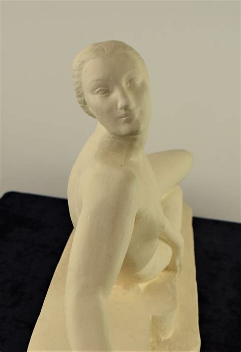French Art Deco Nude Plaster Figure Ferreira Antiques
