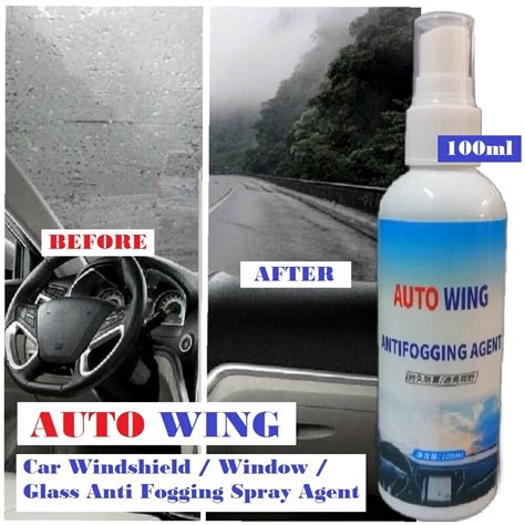 Car Windshield Anti Fogging Spray Agent Windscreen Anti Rain Coating Fog Mark Remover Car Glass