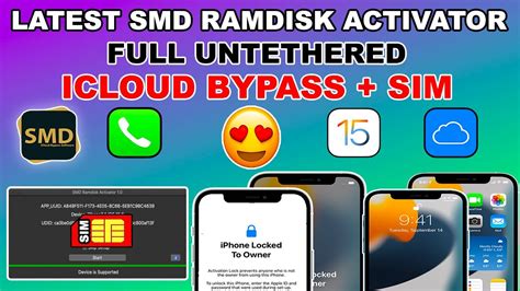 New Icloud Bypass Ios With Sim Signal Iphone Smd Ramdisk