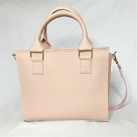 Bolsa Nude Média Alça de Mão Transversal Bolsa Pérola Elo