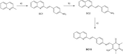 The Synthetic Pathway Of Compound Bc15 Reagents And Conditions A