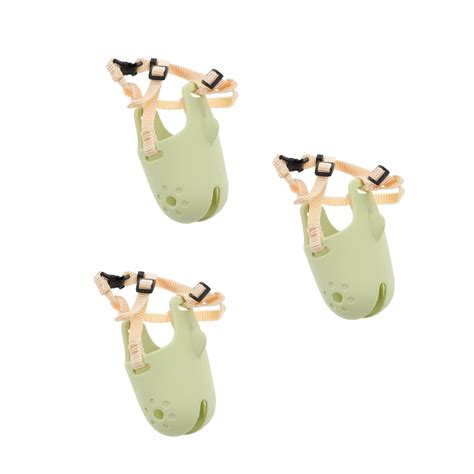 OUNONA 3pcs Small Dog Muzzle for Biting and Barking Prevention Pet