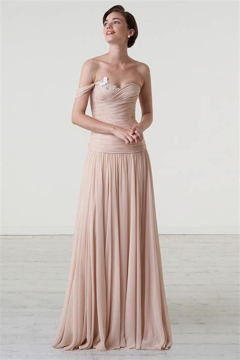 Noleggia Online Abito Nude Monospalla Con Dettaglio Di Strass E Perline By Iris Noble Drexcode