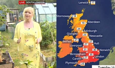 Bbc Weather Carol Kirkwood Warns Scorching Temperatures To Continue