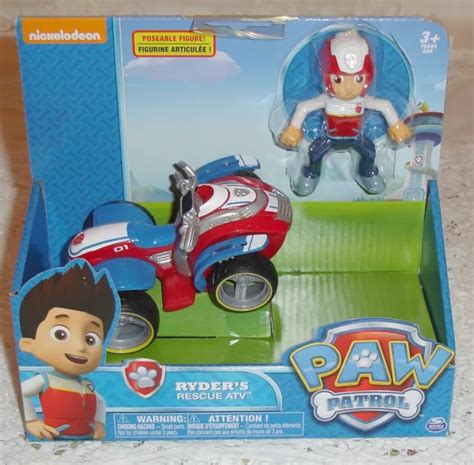 Paw Patrol Playset Ryder Rescue Atv Vehicle Official Spin Master New