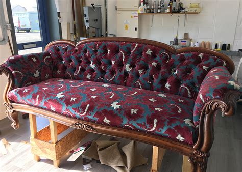 Antique Sofa Re Upholstered Advanced Upholstery