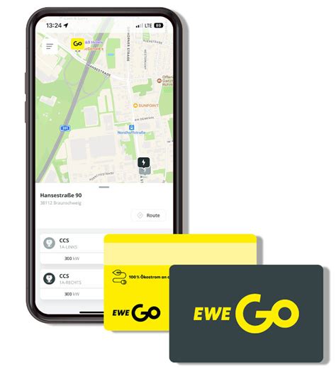 E Auto Unterwegs Laden Mit Ladekarte App EWE Go