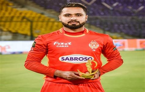 Faheem Ashraf Gets Player Of The Match Award Cricket Images Photos