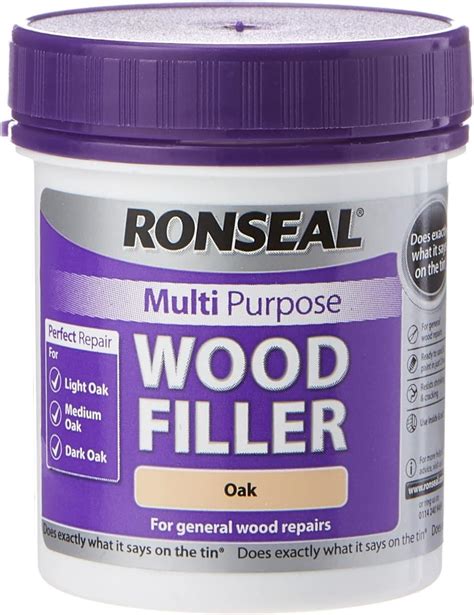 Ronseal MPWFO250G 250 G Multi Purpose Wood Filler Tub Oak Amazon Co