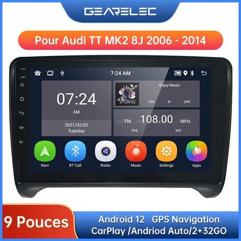 Gearelec Autoradio Pouces Android Pour Audi Tt Mk J