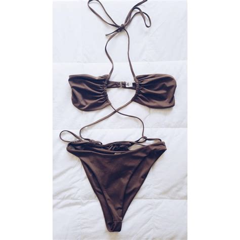 Super Cute Tigermist Wrapped Bikini One Piece Size Depop