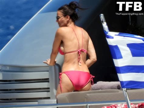 Demi Moore Looks Sensational At In A Red Bikini On Vacation In Greece Photos
