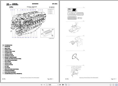 Mtu Diesel Engine 12v956tb82 Parts Manual