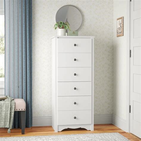 Lark Manor Alyrah 6 Drawer 23 25 W Lingerie Chest White Discounttoday Net