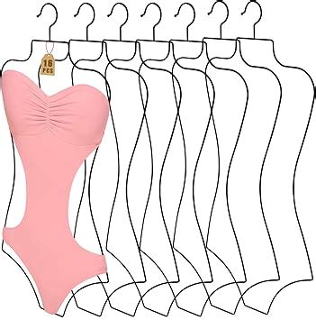 Amazon Body Shape Bikini Hanger Wire Body Shape Display Hangers Metal Lingerie Hangers
