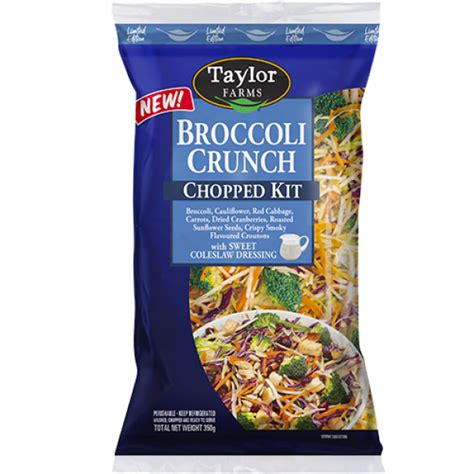 Taylor Farms Salad Broccoli Crunch Chopped Kit Reviews - Black Box