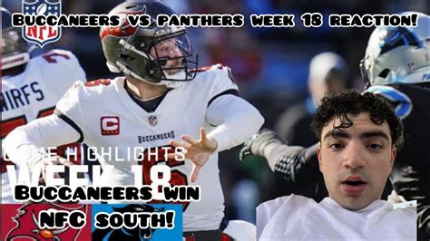 Buccaneers Win Nfc South Tampa Bay Buccaneers Vs Carolina Panthers