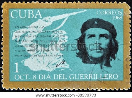 Cuba Circa A Stamp Printed In Cuba Shows Ernesto Che Guevara