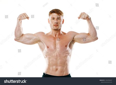 Strong Man Biceps Naked Torso Sport Foto Stock 1456786547 Shutterstock