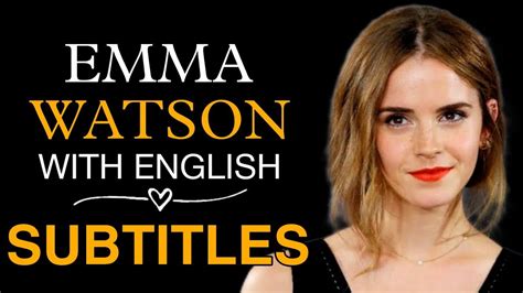 English Speech Emma Watson Gender Equality English Subtitles