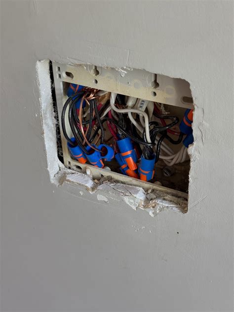 So my house has a super janky wall box. Very out of code, on an old