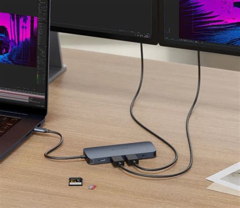 Hub USB C HyperDrive Next 11 Port Dual HDMI 4K60Hz Mac Center