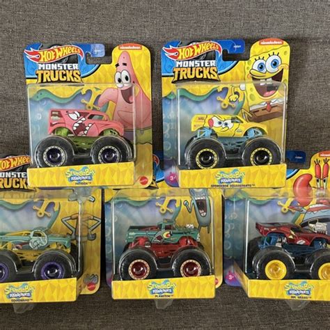 Jual Hot Wheels Monster Truck Spongebob Set Kab Bekasi Theghars Asakura Figure Tokopedia