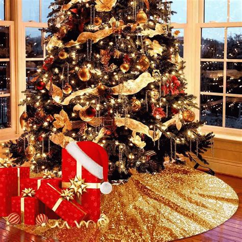 unwrapping beautiful   christmas tree skirts today