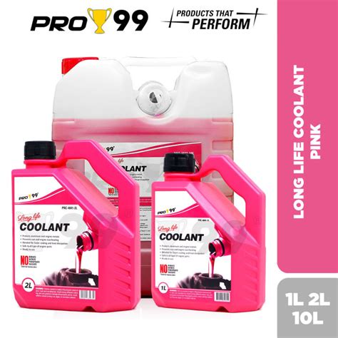 Pro 99 Long Life Coolant Pink 1L 1 Liter 2L 2 Liters 10L 10