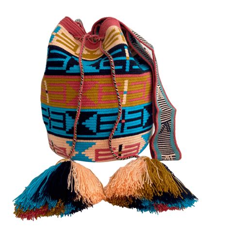 Mochila Wayuu Tradicional Grande Dise O Etnico Gasa Paleteada