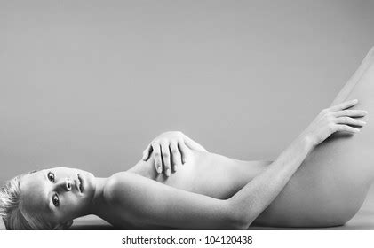 Attractive Naked Woman Isolated On White Stock Photo Edit Now 104120039