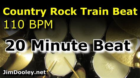 20 Minute Backing Track Country Rock Train Beat 110 Bpm Youtube