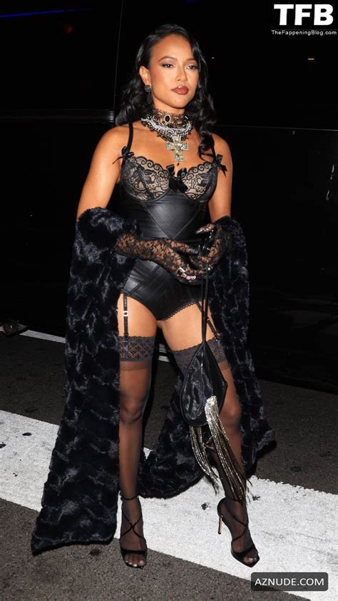 Karrueche Tran Sexy Seen Flaunting Her Hot Legs And Ass At Poppy In Los Angeles Aznude